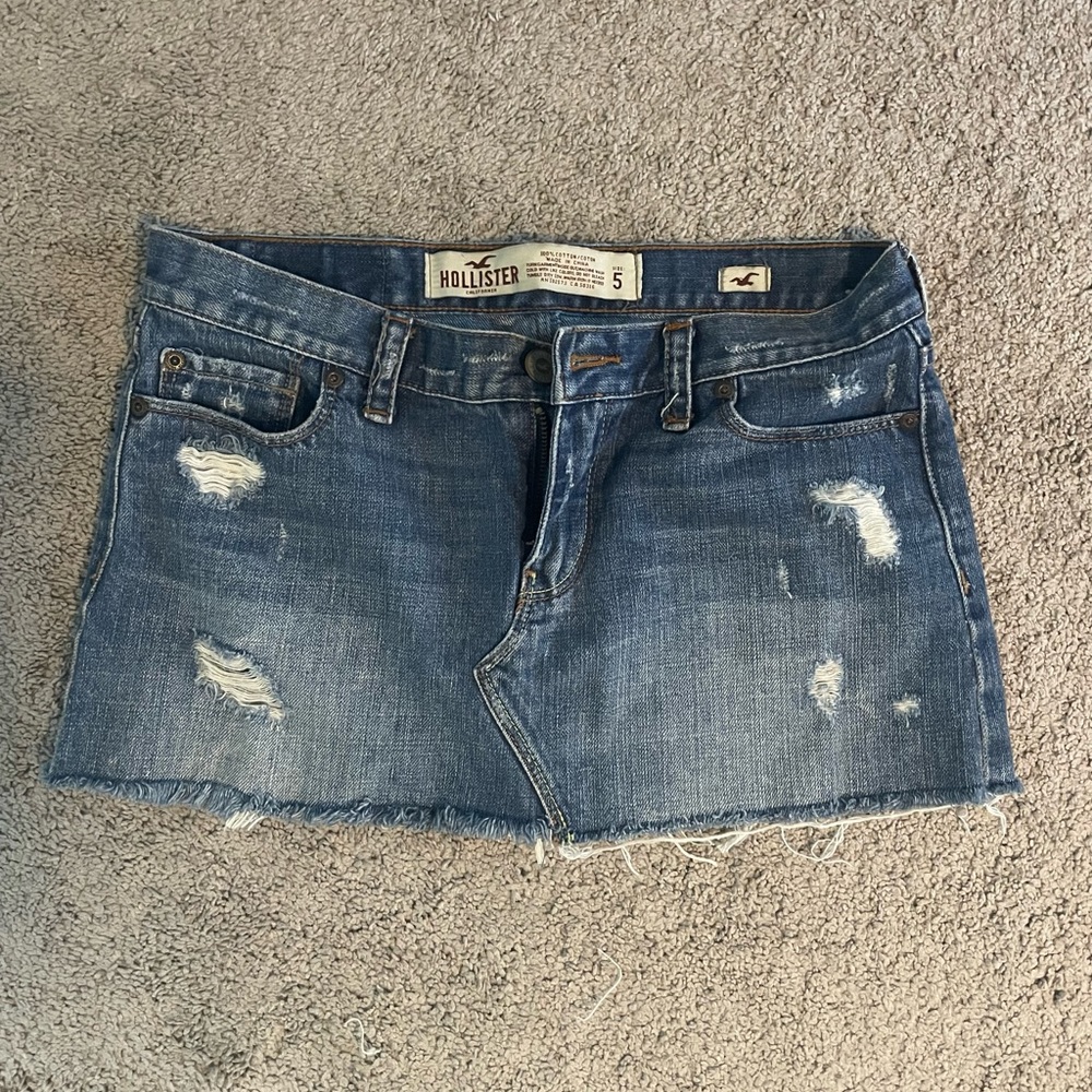 Hollister Denim Jean Skirt- Size 5.